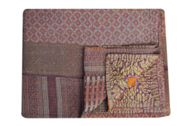 Vintage Heavy Kantha Quilt #8