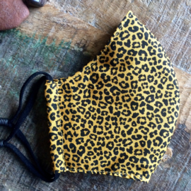 mondkapje leopard ocre