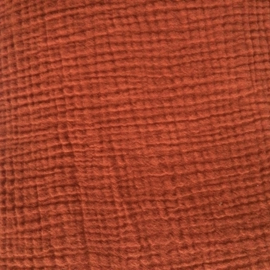 ➳ Fitted sheets - Super Soft Muslin / Double Gauze - Burned Orange