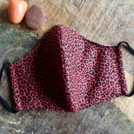mondkapje leopard red