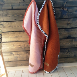 ➳ Soft Pink Rust Arrows - Soft Baby Blanket