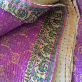 Vintage Heavy Kantha Quilt #38