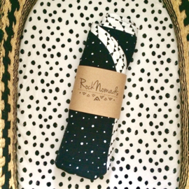 ➳ Fitted sheets - Poplin - Dots White/black