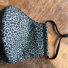 mondkapje leopard ice blue