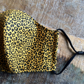 mondkapje leopard ocre