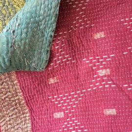 Vintage Heavy Kantha Quilt #7