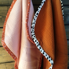 ➳ Soft Pink Rust Arrows - Soft Baby Blanket