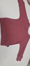 Knit sweater fuchsia