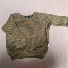 Grove knit sweater olijf