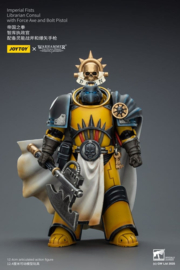 (Pre-order) Warhammer Imperial Fists Action Figure Librarian Consulwith Force Axe and Bolt Pistol 12 cm