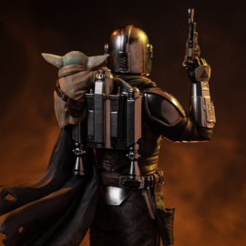 (Pre-order) The Mandalorian & Grogu Art Scale Statue 1/10 The Mandalorian and Grogu 25 cm