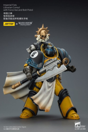 (Pre-order) Warhammer Imperial Fists Action Figure Librarian Consulwith Force Axe and Bolt Pistol 12 cm