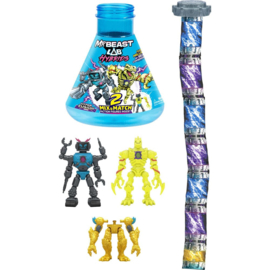(Pre-order) Mr. Beast Lab Hybrids Series 2 Mini Figuren 2er-Pack Lab-Bot vs Gid Skeleton 11 cm 