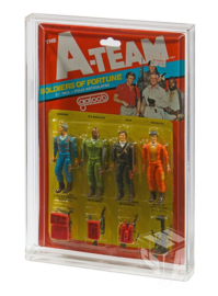 CUSTOM-ORDER  Vintage GALOOB A-Team or Bad Guys 4 Pack Acrylic Display Case