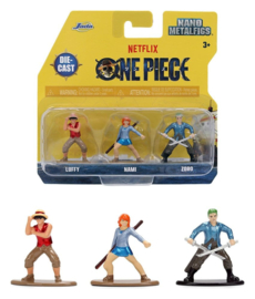 (Pre-order) One Piece Nano Metalfigs Mini Figures 3-Pack