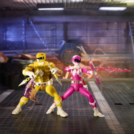 Power Rangers X TMNT Michelangelo Yellow and April Pink