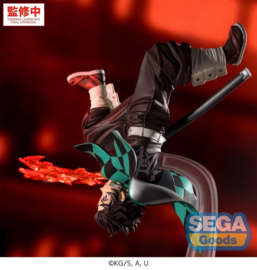 (Pre-order) Demon Slayer: Kimetsu no Yaiba Luminasta PVC Figure Tanjiro Kamado Hinokami Kagura Setting Sun Transformation 15 cm