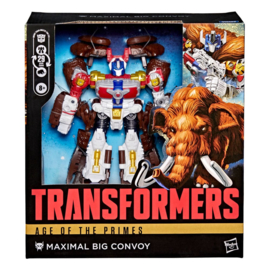 Transformers Age of the Primes Leader Class Action Figure Maximal Big Convoy 19 cm