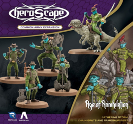 (Pre-order) Heroscape Army Expansion Age of Annihilation Chain Gruts & Ramosaur Rider (Common) *English Version*