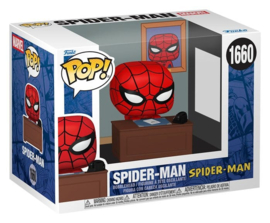 (Pre-order) Marvel POP! Premium Vinyl Figure Meme- Spider-Man w/Desk 9 cm