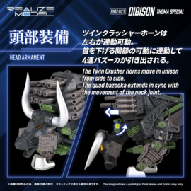 (Pre-order) Zoids Plastic Model Kit 1/100 RMZ-027 Dibison Thoma Special 22 cm
