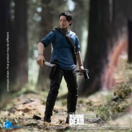 (Pre-order) The Walking Dead Exquisite Mini Series  Actionfigur 1/18 Glenn 11 cm