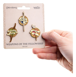 (Pre-order) The Lord of the Rings Trilogy Pin Set Weapons of the Fellowship