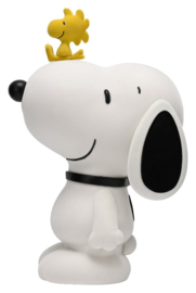 (Pre-order) Snoopy Figural Bank Snoopy & Woodstock (Flocked)