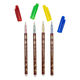 (Pre-order) Harry Potter Gel Pens 4-Pack Colourful Crest 