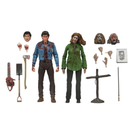 PRE-ORDER Evil Dead Ultimate Action Figure 2-Pack Bloody Ash & Cheryl Williams 18 cm