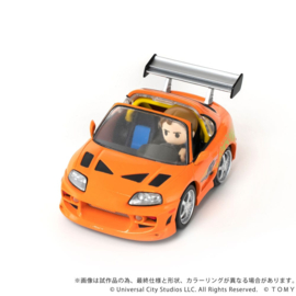 (Pre-order) Fast & Furious Q-Village Vehicle with mini-figure Toyota Supra JZA80 9 cm