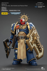 (Pre-order) Warhammer 40,000 Action Figure Ultramarines Metaurus with Power Axe, Stormshield and Plasma Pistol 13 cm