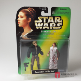 Star Wars POTF2 Green Princess Leia and Han Solo