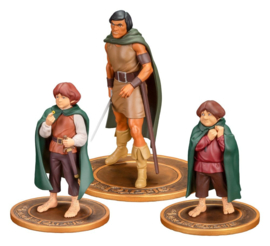 (Pre-order) Lord of the Rings Animated Film PVC Figures 3-Pack Frodo, Aragorn, and Samwise