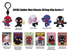 (Pre-order) Spider-Man Classic 3D PVC Bag Clips Series 2 Display (24)