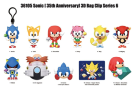 (Pre-order) Sonic the Hedgehog 3D PVC Bag Clips Series 6 Display (24)