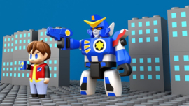 (Pre-order) The Brave Fighter of Legend Da-Garn Brickroid Action Figures 2-Pack Da-Garn & Seiji Takasugi Set