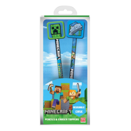 (Pre-order) Minecraft Pencil with Topper 2-Pack 