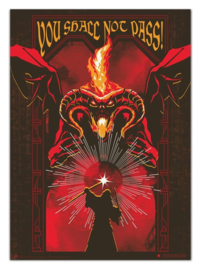 (Pre-order) The Lord of the Rings Luminescent Poster Balrog 50 x 70 cm