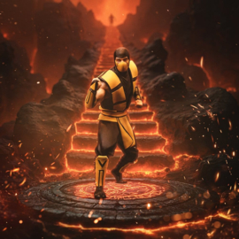 (Pre-order) Mortal Kombat Art Scale Statue 1/10 Scorpion (Variant) heo exclusive 21 cm