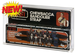 PRE-ORDER Kenner ROTJ Chewbacca Bandolier Strap Acrylic Display Case