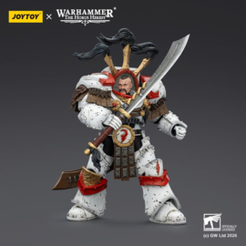(Pre-order) Warhammer 40,000 Action Figure White Scars Legion Praetor in Cataphractii Terminator Armour with Cyber Hawk Chogorian sword and combi-melta 14 cm