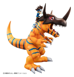 (Pre-order) Digimon Adventure Precious G.E.M. Series PVC Figure Greymon & Taichi Yagami 25 cm (Repeat)