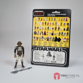 Vintage Star Wars ROTJ Cardback Lando Calrissian Skiff Guard 65 back Clipper black wrap met compleet figuur