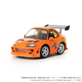 (Pre-order) Fast & Furious Q-Village Vehicle with mini-figure Toyota Supra JZA80 9 cm