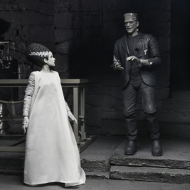 (Pre-order) Universal Monsters 2-Pack Action Figure Bride of Frankenstein 90th Anniversary The Monster & His Mate (B&W) 18 cm