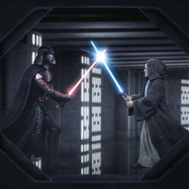 Star Wars Deluxe Art Scale Statue 1/10 Darth Vader Vs Obi-Wan Kenobi (CCXP Exclusive 2025) 24 cm