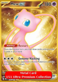 (Pre-order) Pokémon TCG - Mew ex Metal Card - Scarlet & Violet 151 Ultra-Premium Collection