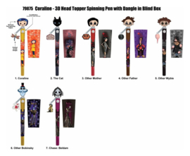 (Pre-order) Coraline 3D Head Topper Spinning Pen Display (12)