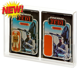 PRE-ORDER Star Wars GWA Double 9" x 6" MOC/Proof/Cardback Acrylic Display Case